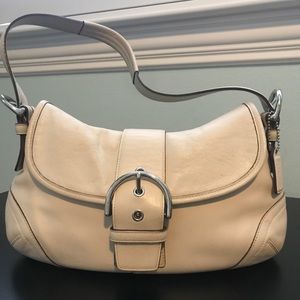 Cream Leather Cole Haan Purse